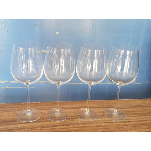 595 - Set of 4 x Jumbo Size Wine Glasses