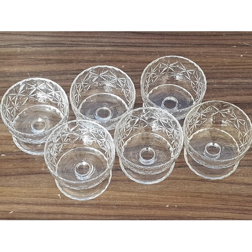 598 - Set of 6 x Crystal Dessert Dishes