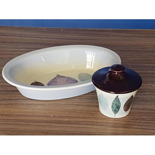 620 - Portmeirion 'Dusk' Oval Dish and Bowl with Lid