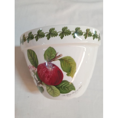 621 - Portmeirion Collection; Bowl / Pot, Honey Jar with Lid and Wooden Spoon, Egg Holder and Hot Plate