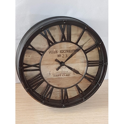 68 - Rustic Style Wall Clock (Ø20cm) 