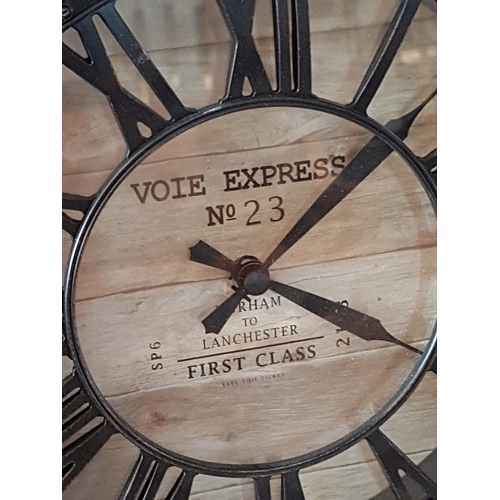 68 - Rustic Style Wall Clock (Ø20cm) 