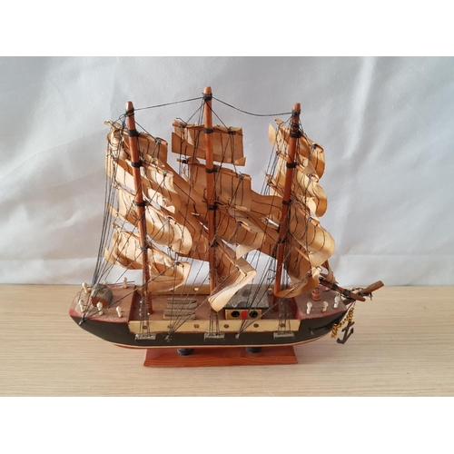 715 - Hand Craft Home Decor inc; Wooden Ship and Wall Ornament