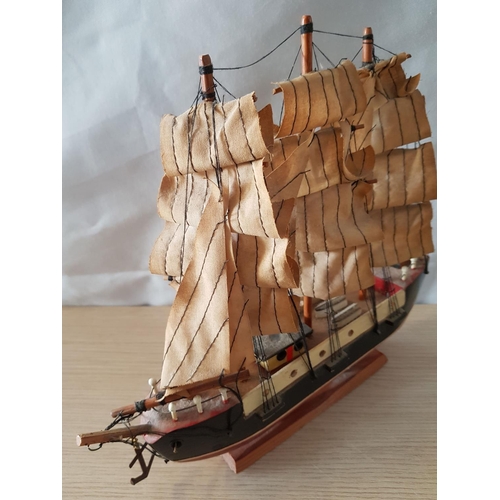 715 - Hand Craft Home Decor inc; Wooden Ship and Wall Ornament