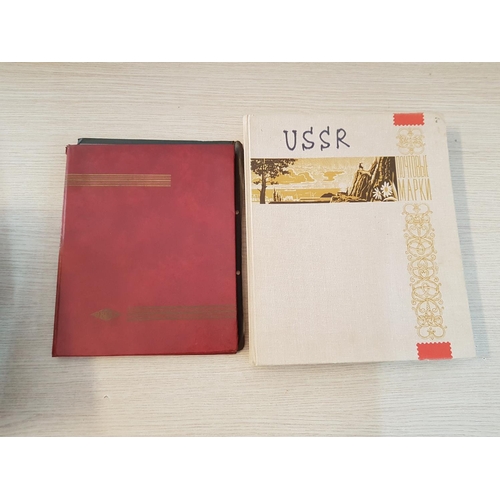 719 - 10 x Retro Stamps Albums in Various Sizes and Colours Together with 1 x Coin Album and 1 x Small Ret... 