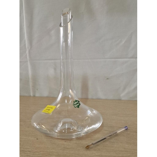 748 - Modern Glass Wine Decanter with Matching Stopper