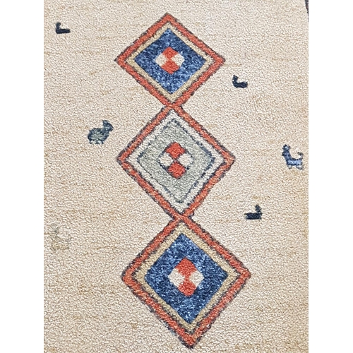 760 - Small Carpet / Rug in Geometric Pattern and Multi Cololur