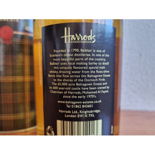 612 - Harrods Balnagown Single Malt Scotch Whisky, from the Balblair Distillery, (70cl, 40%), in Original ... 