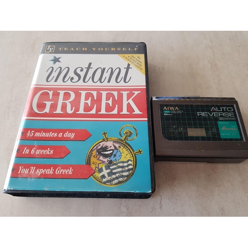 625 - Instant Greek Teach Yourself Greek by Tapes and Books Together with Aiwa Stereo Cassette Player (Un-... 