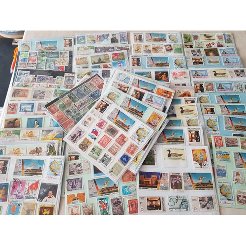 639 - Huge Collection of Stamps from All Over the World (50 x Pages, Approx 10 x Stamps each Page)