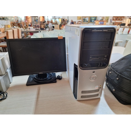 644 - Dell Dimension 9200 PC / Computer Tower, Together with Dell E1911c Monitor, (2), (Untested, Unknown ... 