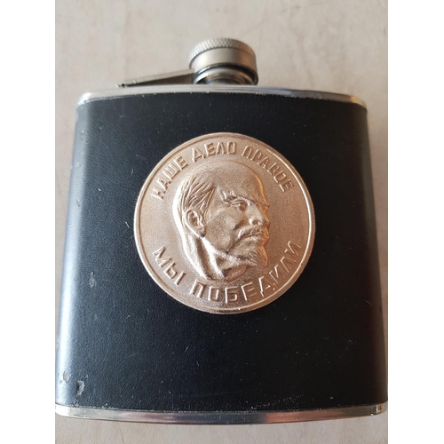 66 - USSR Memorabilia Flask with 