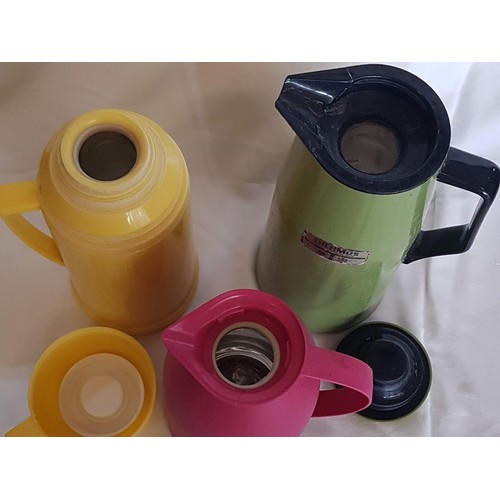 782 - 3 x Thermoses in Different Colour and Shapes