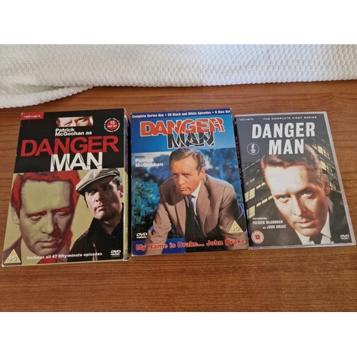 92 - Small Collection of 'Danger Man' DVD's (Rare 1960's Cult Series Featuring Patrick McGoohan), (3)