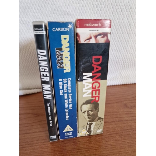 92 - Small Collection of 'Danger Man' DVD's (Rare 1960's Cult Series Featuring Patrick McGoohan), (3)