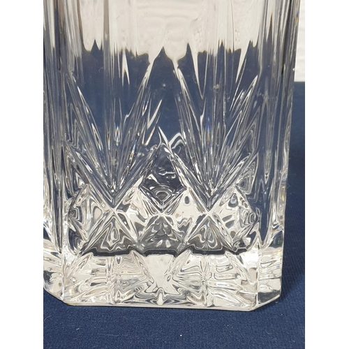 225 - Crystal Square Decanter for Whisky/Brandy with Stopper