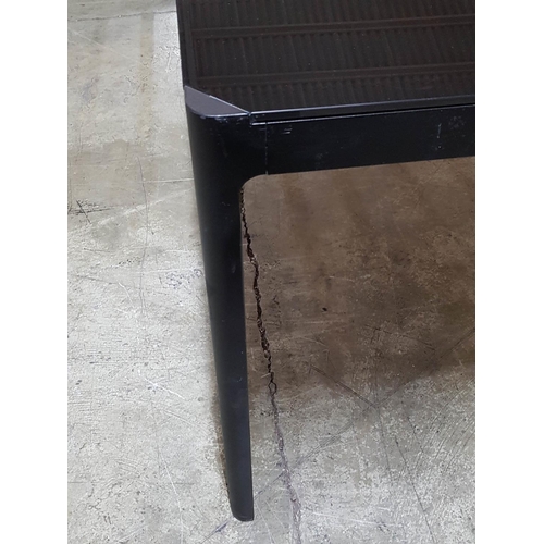 244 - Black Glass Top Square Ikea Dining Table (Approx. 110 x 110 x 74cm)