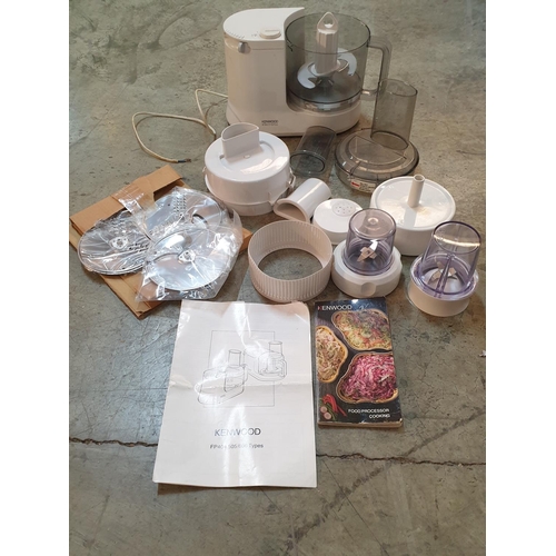 263 - Kenwood Electric Food Processor with Accessories, FP404 (A/F, Un-Tested, No Plug)