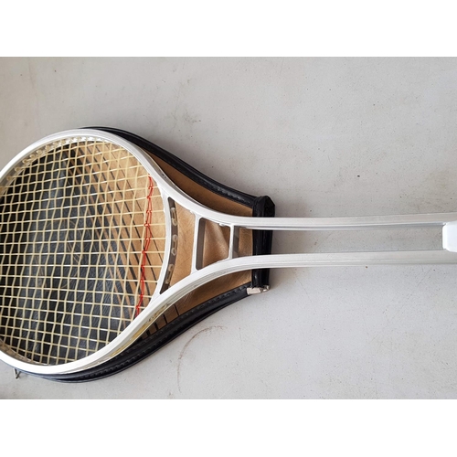 282 - 2 x Retro Style Tennis Racquets with Covers