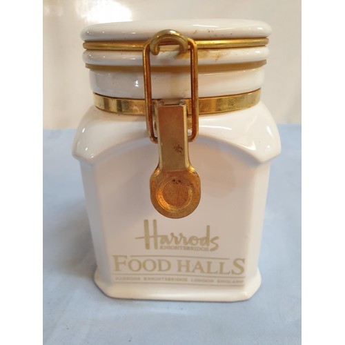 287 - Harrods Food Halls Ceramic Container, Vintage Style Scale, Mini Ornaments, Decorative Ceramic Candle... 