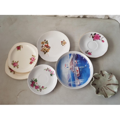 303 - Assorted Kitchen Items inc; Plates, Cake Plates, Pots etc