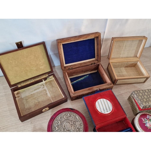 340 - Collection of 9 x Trinket / Jewellery Boxes in Various  Design and Material