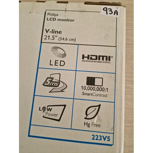 MONITOR PHILIPS 21.5 LED HDMI