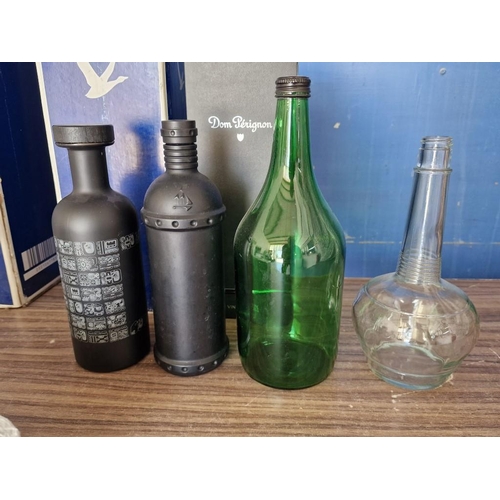 398 - Huge 'Grey Goose' Vodka Bottle (6Ltr), (Sadly Empty!), Together with 1.75Ltr Other, Various Empty Bo... 