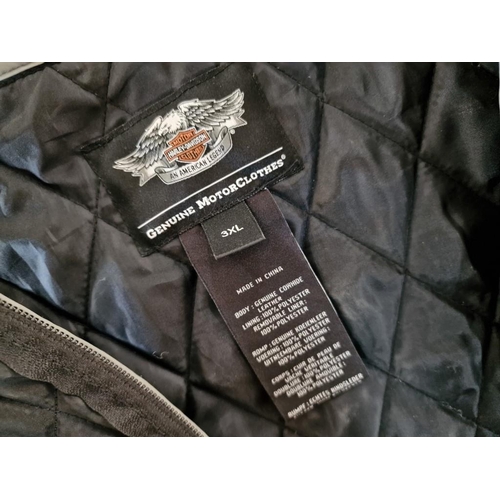 Harley Davidson 'Genuine MotorClothes Riding Gear' Black Cowhide