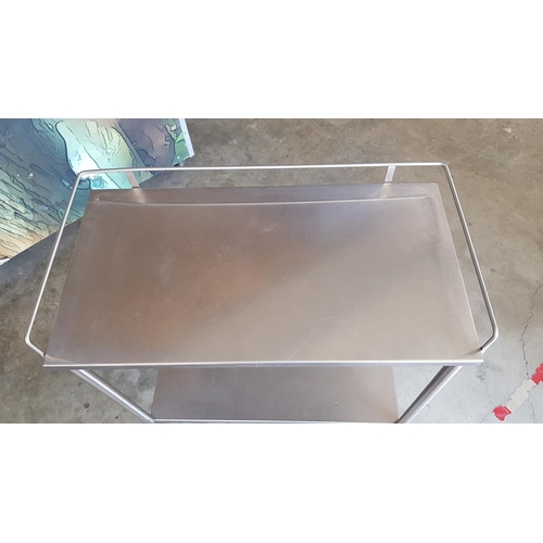 85 - Stainless Steel 2 - Tier Multifunction Trolley / Kitchen / Hospital / Out in Door On Wheels (78 x 41... 