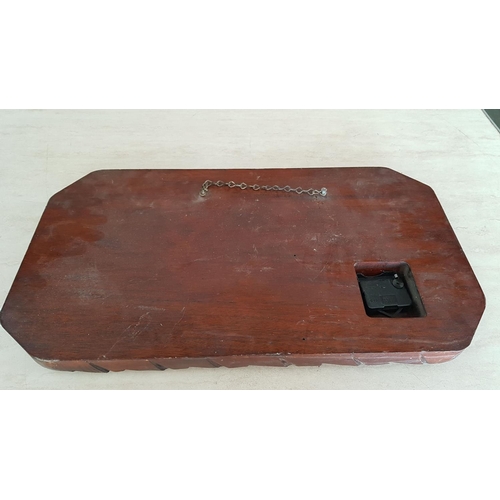 525 - Animal Pattern Hand Craft Wall Clocks; 2 x Wooden/Metal 