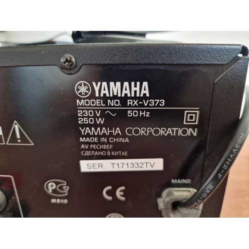 315 - Yamaha AV Receiver (Model: RX-V373), * Basic Test and Turns On *, with Remote Control, Together with... 