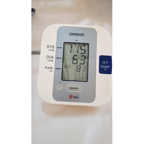 181 - Omron M3 Intelligense (Hem-7051-E) Blood Pressure Monitor (Battery Powered) 4 x 1.5V LR6 (Un-Tested)