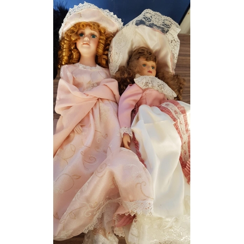 189 - Collection of 8 x Different Porcelain Dolls (A/F)