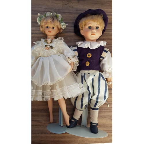 189 - Collection of 8 x Different Porcelain Dolls (A/F)