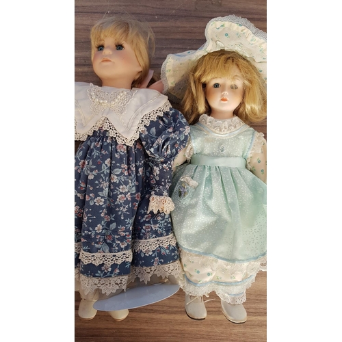 189 - Collection of 8 x Different Porcelain Dolls (A/F)