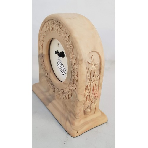 57 - Aysley Portlandware Clock (11.5 x 11.5 x 5cm), (Un-Tested)