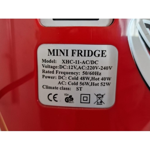 159 - Coca Cola Mini Fridge / Portable Can Cooler, (Model: XHC-11-AC/DC), (Approx. H: 45cm, Ø: 29cm), * Ba... 