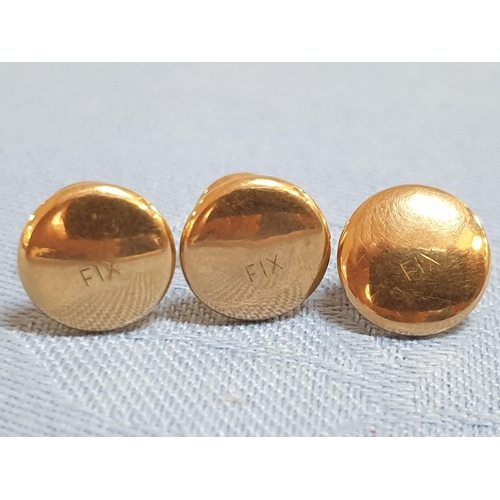 167 - 9ct Gold Men's Shirt Studs (5), Total Weight 5.3gr. 

* Tested with XRF Metal Analyser *