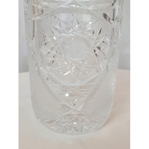 213 - Bohemia Czech Republic Crystal Vase (H:25.5cm x Ø8cm)