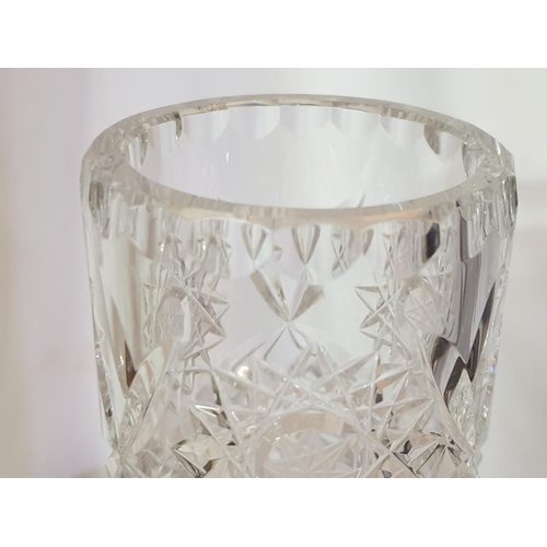 213 - Bohemia Czech Republic Crystal Vase (H:25.5cm x Ø8cm)