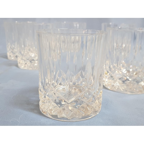 221 - Crystal Whiskey Set; Whiskey Decanter with Stopper Set of 6 x Whisky Glasses and 