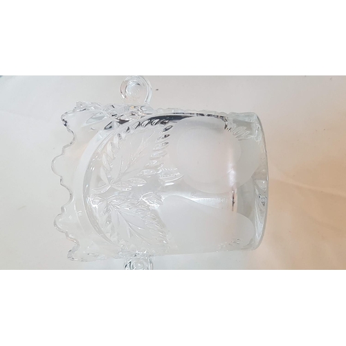 223 - Crystal Ice Bucket in Fruit Pattern (H:14cm x Ø12.5cm)