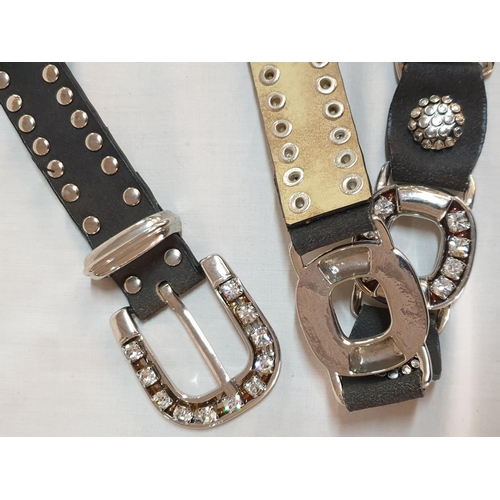 113 - In Black Tone Various Ladies and Men's Belts (5)