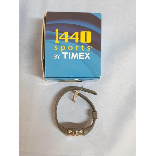 139 - Next 1440 Sports by Timex Watch and One Other Watch Together with Large Silver Plated Floral Shape P... 