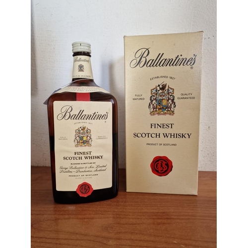 838 - Ballantine's Finest Scotch Whisky, 2 Ltr Jug Bottle, Circa 1970's with Original Box