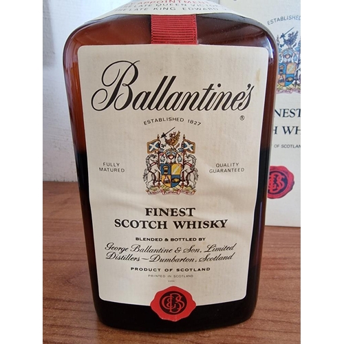 838 - Ballantine's Finest Scotch Whisky, 2 Ltr Jug Bottle, Circa 1970's with Original Box