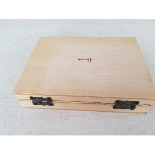 839 - Harrods Champagne Carrier (31 x 11 x 37.5cm) and Small Wooden Trinket Box (19 x 13.5 x 4cm)