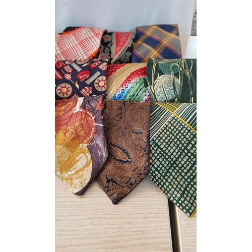 100 - Approx 30 x Ties in Different Style, Material, Brand and Pattern