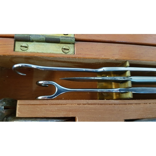2A - Antique Tracheotomy Set C1940, Made by Down Bros of London for the Air Ministry in Original Box